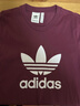 阿迪達斯（adidas）三葉草短袖T恤男士2025夏季半袖運動(dòng)服簡(jiǎn)約大logo圓領(lǐng)衫休閑上衣 純棉H06641酒紅色 M 推薦150-170斤 曬單實(shí)拍圖