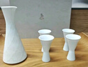 藍印東方分酒器白酒家用陶瓷釉下刻繪中式白酒杯酒具套裝小酒杯小盞禮盒裝 【國色天香】1壺4杯酒具套裝 曬單實(shí)拍圖