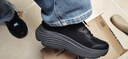 斯凱奇（Skechers）新年禮物縱云跑鞋秋季男女同款厚底增高緩震休閑運動(dòng)鞋跑步鞋 全黑色/BBK 37 曬單實(shí)拍圖