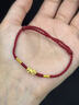 本命堂馬年本命年紅繩黃金手鏈男女士足金招財貔貅手繩新年情人節禮物 曬單實(shí)拍圖
