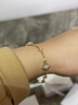 三橫 SUN HUNTER原創(chuàng  )抽拉鳶尾花手鏈極簡(jiǎn)通勤高級感飾品美拉德輕奢 大小鳶尾花手鏈(淺鈦金) 曬單實(shí)拍圖