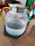 京東京造 涼水壺 耐熱耐高溫玻璃冷水壺茶水分離泡茶杯1.2L 曬單實(shí)拍圖