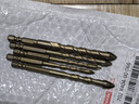 成洲四刃合金鎢鋼鉆頭特級金色混泥土打孔水泥墻瓷磚高硬度手電鉆十字 6+6+8+10+12 曬單實(shí)拍圖
