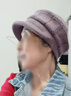 恒源祥冬天帽子女?huà)寢屚妹€(xiàn)帽加厚保暖針織帽秋冬季韓版中老年棉帽 酒紅色 帽子+手套 曬單實(shí)拍圖