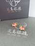 炙真銀樓本命年馬年銀耳釘女款2025新款本命年禮物生日送女朋友老婆 【彩虹獨角獸】耳釘 曬單實(shí)拍圖