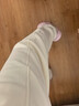 蕉內【劉浩存同款】非常褲505Regular女士空氣棉香蕉闊腿衛褲休閑女褲 【加絨】牙白 M 曬單實(shí)拍圖