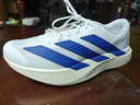 adidas梅西同款 adizero Evo SL競速美學(xué)超輕緩震跑步鞋阿迪達斯 白色/皇家藍/純寶石紅   43   曬單實(shí)拍圖