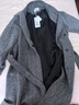 PORTS寶姿女裝秋季新款時(shí)尚復古雙排扣毛呢大衣 灰色混色 XL （10） 曬單實(shí)拍圖