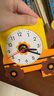 OSKV兒童diy手工鐘表制作材料自制時(shí)鐘教具幼兒園認識時(shí)間裝飾工藝品 挖掘機款擺鐘 曬單實(shí)拍圖