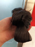 曉色低丸子頭假發(fā)發(fā)圈雞毛抓夾盤(pán)發(fā)發(fā)包造型蓬松后腦勺花苞頭假發(fā)發(fā)飾 F3705棕黑色流蘇丸子假發(fā)抓夾 曬單實(shí)拍圖