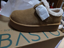 百思圖25冬勃肯鞋時(shí)髦復古休閑加絨保暖女單鞋N2539DM5 駝色 37 曬單實(shí)拍圖
