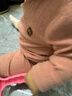 babylove男女寶寶內衣套裝秋冬季微絨保暖打底衣分體純色柔軟家居服兩件套 曬單實(shí)拍圖