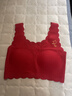 貓人女童本命年內衣套裝少女發(fā)育期背心內褲新年12歲紅色女孩無(wú)痕文胸 曬單實(shí)拍圖