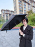 傘小滿(mǎn)  69克碳纖維超輕傘雨傘便攜輕便折疊空氣傘羽毛傘超細日本鉛筆傘 黑色 曬單實(shí)拍圖