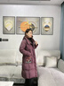 羅蒙（ROMON）媽媽裝羽絨服女2024新款中老年女裝冬季加肥加大中長(cháng)款時(shí)尚外套女 紫色  M 建議90-115斤 曬單實(shí)拍圖