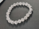 石玥珠寶天然白幽靈手串雪花水晶轉運珠手鏈男女士款水晶瑪瑙 8-9mm 曬單實(shí)拍圖