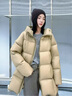 江南布衣（JNBY）【商場(chǎng)同款】25冬新品羽絨服95白鵝絨寬松連帽輕盈柔軟5X0C10200 269/綠卡其 XS 曬單實(shí)拍圖