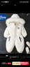 G.duck嬰幼兒童寶寶滑雪羽絨棉服男女童羽絨棉襖新生兒爬連體衣冬季 白色（加絨加厚） 100 cm 曬單實(shí)拍圖