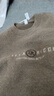 皮爾卡丹（pierre cardin）衛衣男秋冬新款保暖潮流圓領(lǐng)青年長(cháng)袖T恤男士加絨加厚打底衫男裝 咖色 M 165 【適合95-115斤】 曬單實(shí)拍圖