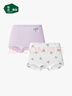 松山棉店女童內褲A類(lèi)抗菌可愛(ài)卡通2條裝【平角】萌寵-淺紫色110 曬單實(shí)拍圖