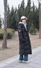 北面羽王同款服長(cháng)同款冬季戶(hù)外防風(fēng)加厚防風(fēng)過(guò)膝連帽外套男女同款 長(cháng)款黑色 XS 155-165cm 45-55kg 曬單實(shí)拍圖
