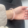 京瑩【新年禮物】天然粉水晶手鐲女招桃花轉運旺姻緣良緣冰種玉鐲子 曬單實(shí)拍圖
