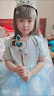 圣笑童裝女童連衣裙愛莎公主裙子夏款小女孩學(xué)生夏季裙子女童白雪公主裙超仙艾莎演出服 藍色+魔法棒皇冠 90碼建議身高80-90cm (1-2歲) 曬單實拍圖
