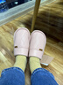 水星家紡棉拖鞋女士秋冬情侶拖鞋男室內家用老人防滑靜音加絨加厚保暖拖鞋 曬單實(shí)拍圖