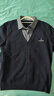 納維凱爾意大利小帆船25年秋冬男假兩件V領(lǐng)針織衫襯衫疊毛衣1144015305 曬單實(shí)拍圖