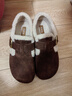 他她2025年秋休閑鞋勃肯鞋女時(shí)尚包頭拖鞋新款 4XN03啡色（絨） 38 曬單實(shí)拍圖