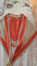 磁吸扣針織小圍巾女2025秋冬保暖圍脖護頸三角巾高級感披肩送禮物 橘色（有孔無(wú)孔隨機發(fā)貨） 曬單實(shí)拍圖
