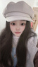 路讓宋八角貝雷帽子女2026新款秋冬大頭圍白色百搭顯臉小復古報童畫(huà)家帽 CD079貝雷八角帽【米色】 均碼 （54-58cm） 曬單實(shí)拍圖