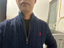 PAUL POLO美國保羅小馬標刺繡開(kāi)衫立領(lǐng)麻花毛衣男女秋冬寬松休閑針織衫 藏青色 實(shí)拍刺繡針織外套 M 【建議120-140斤】 曬單實(shí)拍圖