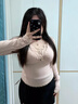 貞喜氣純欲辣妹性感v上衣秋冬內搭白搭粉色修身蕾絲打底內搭可外穿長(cháng)袖 v領(lǐng)修身蕾絲打底女【粉色】 L 曬單實(shí)拍圖