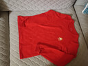 冰雪木棉兒童保暖內衣本命年大紅色純棉男女童秋衣秋褲發(fā)育期馬年兩件套裝 曬單實(shí)拍圖