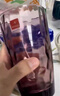 BORMIOLI ROCCObormiolirocco原裝進(jìn)口玻璃水杯耐熱家用泡茶餐廳冷飲酒店漱口杯 紫色鉆石杯高款470ml1只 曬單實(shí)拍圖