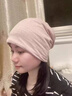 JIOESC月子帽女2026新款孕婦產(chǎn)婦秋冬季睡帽晚上睡覺(jué)戴的防風(fēng)吹堆堆冷帽 杏色堆堆睡帽【雙層防風(fēng)】 均碼 曬單實(shí)拍圖