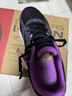 斯凱奇（Skechers）女鞋秋冬2025新款休閑鞋減震跑步鞋輕便軟底媽媽鞋網(wǎng)面老人運動(dòng)鞋 /黑色/紫色-BKPR 37 /參考常規尺碼37-37.5碼左右 曬單實(shí)拍圖