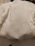 三彩大碼女裝2025秋季新款基礎款針織衫木耳邊半高領(lǐng)打底衫胖MM 奶白 L 曬單實(shí)拍圖