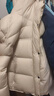 坦博爾泡芙羽絨服女士短款連帽廓形冬季保暖外套5530338Z 珍珠米白155 曬單實(shí)拍圖