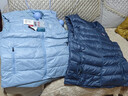 黑冰輕暖舒適男款薄款600+蓬鵝絨羽絨馬甲 FDE8131 灰藍 M 曬單實(shí)拍圖