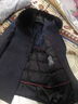 凱撒（KAISER）男士新款羽絨內膽羊毛呢子大衣長(cháng)款狐貍毛領(lǐng)中老年爸爸冬裝外套男 長(cháng)款黑色【狐貍領(lǐng)+羽絨膽】 M 170(100-120斤) 曬單實(shí)拍圖