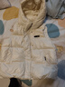 鴨鴨（YAYA）羽絨馬甲女外穿秋冬新款情侶男女同款連帽馬夾背心羽絨服外套 米白色 M /160(建議100-115斤) 曬單實(shí)拍圖