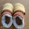 巴拉巴拉童鞋兒童拖鞋男童女童加絨保暖棉鞋冬家居鞋包跟 黃色調00333 36 （內長(cháng)22cm建議腳長(cháng)21cm） 曬單實(shí)拍圖