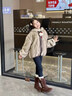 女童冬季加厚皮衣外套2025新款兒童韓系加絨加厚派克服兩面穿外套 咖色兩面穿加厚外套—高品質(zhì) 120 —高品質(zhì) 曬單實(shí)拍圖
