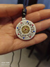 臻匯銀999足銀八寶羅盤(pán)吊墜琺瑯鏤空項鏈金色鎖骨鏈新中式首飾生日禮物 曬單實(shí)拍圖