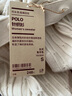 MUJI女式 可水洗 纜繩花紋 POLO針織衫 女裝26年春季 BA1RDA6S 象牙色 S (155/80A) 曬單實(shí)拍圖