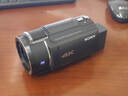 索尼（SONY）FDR-AX45A高清攝像機4K視頻拍攝dv錄像機直播旅游婚慶便攜式攝影機 FDR-AX45A 標配+索尼SF-E128A存儲卡+原裝FV70電池 曬單實(shí)拍圖