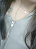 寶鉑琳純銀項鏈女輕奢感小眾2025新款小方糖項鏈鎖骨鏈女閨蜜生日送禮物 S925銀項鏈(盒子鏈) 曬單實(shí)拍圖