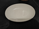 MUJI米瓷 橢圓碟 大 盤(pán)子碟子餐具餐盤(pán) MD7QCC4S 長(cháng)22*寬16*高4.5cm 曬單實(shí)拍圖